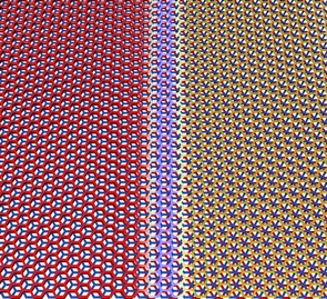 Graphene trilayers can be stacked in two different configurations, which can occur naturally in the same flake. They are separated by a sharp boundary. (Image: Pablo San-Jose ICMM-CSIC)